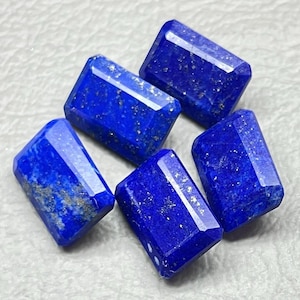 8X12 Mm Octagon Cut-Natural Afghanistan Lapis Lazuli Crystal - Lapis Lazuli Blue Gemstone For Healing, Meditation- Lapis Lazuli Octagon Cut
