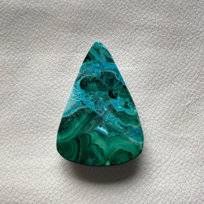 AAA Chrysocolla Malachite Cabochon,Pear Shape Chrysocolla Smooth Cabochon,Malachite Cabochon,Wire Wrapping,jewelry Making Stone,45X31X8 MM