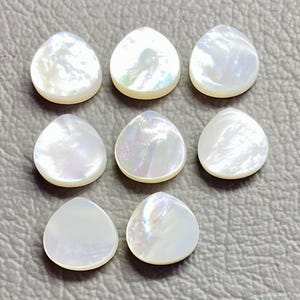 10 MM Heart Flat-Mother of Pearl Rough, Wholesale Pearl Raw, Natural Mother of Pearl Rough Gemstone, Pearl Slice, Mother of Pearl Slice