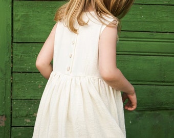 ECRU LINEN DRESS