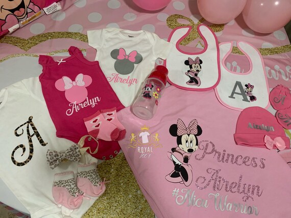 Custom Minnie Mouse Baby Box Etsy