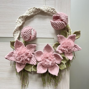 Easter Macrame Wreath - Rustic Home Decor for Spring