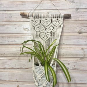 Boho Chic Macrame Plant Hanger - Handmade Home Decor