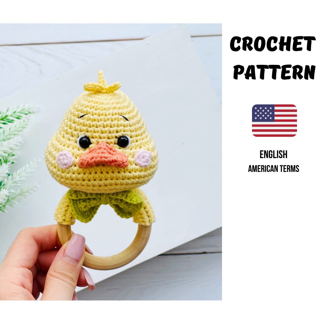 Crochet Duck PATTERN / Amigurumi duck pattern pdf tutorial / crochet ducks Easter crochet PDF (English) / Duck Rattle / duck stuffed animal