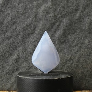Blue lace agate druzy cabochon