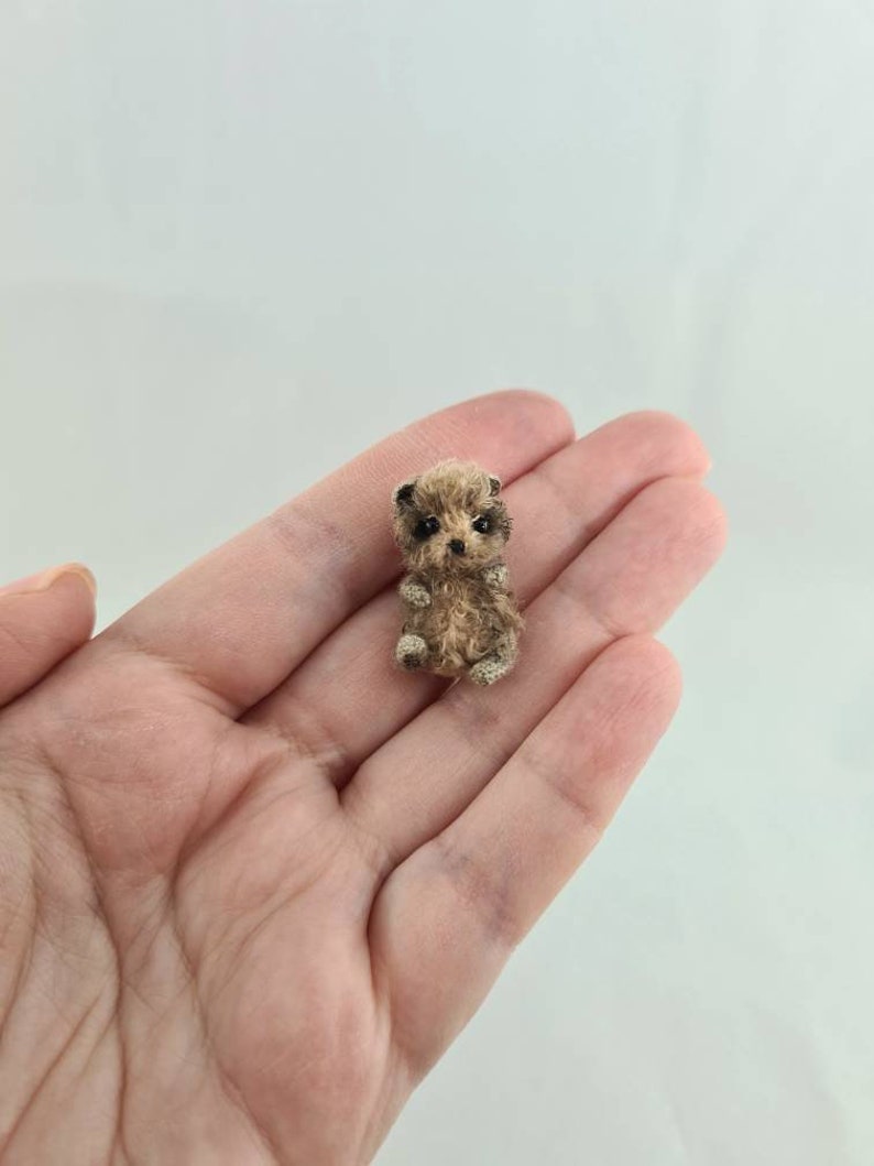 Tiny teddy bear Mini fuzzy bears Cute crochet miniature | Etsy