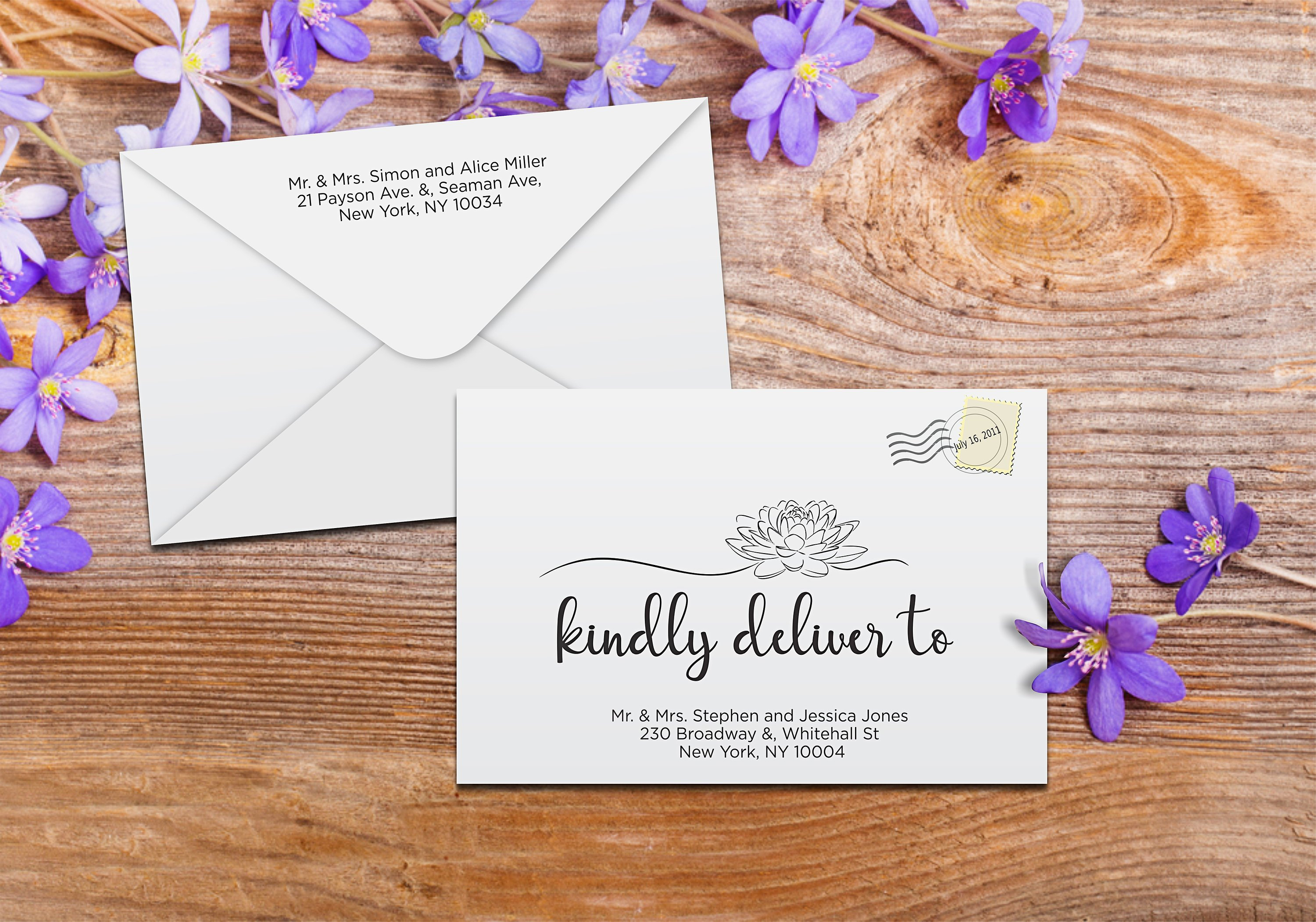 Wedding Envelopes DIY Wedding Envelope Addressing Template Etsy España