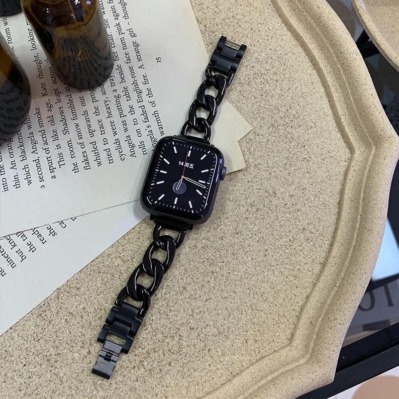 Luxury Chain Link Apple Watch Band Woman Apple Watch Strap Etsy
