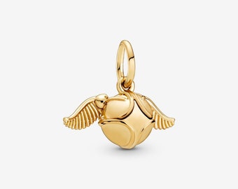 Harry Potter Golden Snitch Pendant Charm Shine 18k Etsy