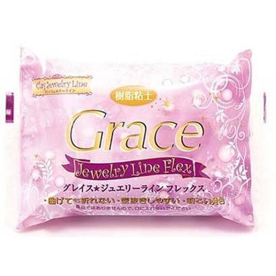 Good for jewellery Translucent bracelets and crafts. 200g One packet of Grace Jewelry Line Flex air drying clay