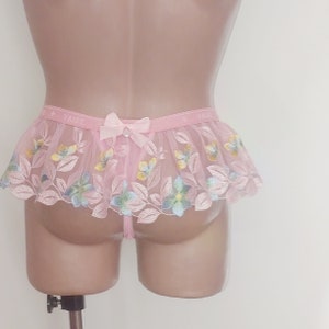 Miniskirt, lace skirt, pink skirt, Lingerie for Men image 4