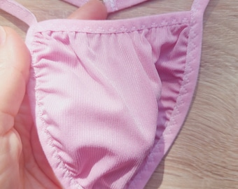Men's Micro Thong, Soft Microfiber, Handmade Elastic Underwear