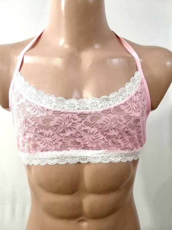 Lace Bra for Men, Sissy Mens, Bra for Men, Man Bra, Mens Lace Bra