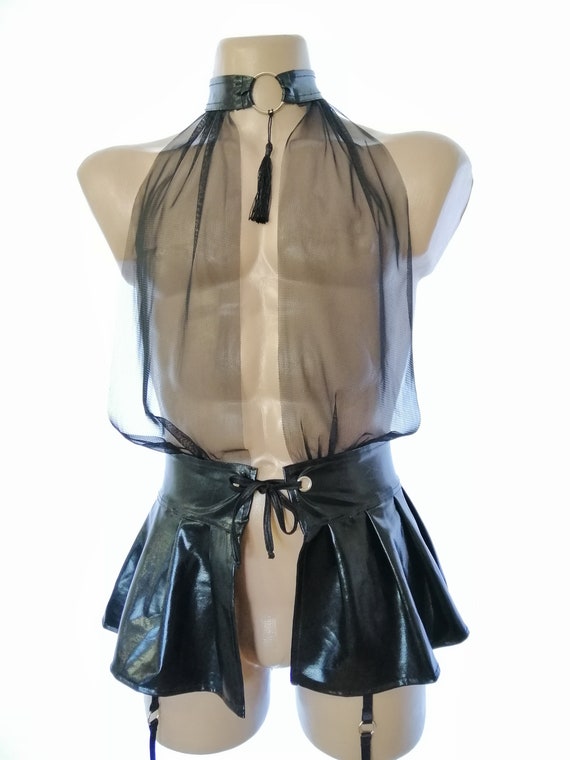 Sissy Dresses For Men Vinyl Dress Pantydress Crossdresser Etsy