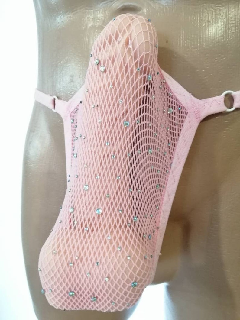 mesh lingerie, mesh underpants, pink panties, pink panties, pink mesh panties, handmade panties image 4