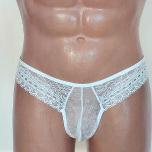 panties for men, white panties for men, men lingerie, men underwear, custom underwear, lace panties, mens sexy underwear