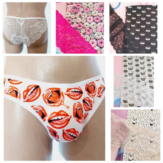 Bragas para hombres bragas de encaje para hombres bragas hechas a mano bragas sissy para hombres bragas a la orden ropa interior de encaje bragas de hombre sexy bragas Etsy Mexico