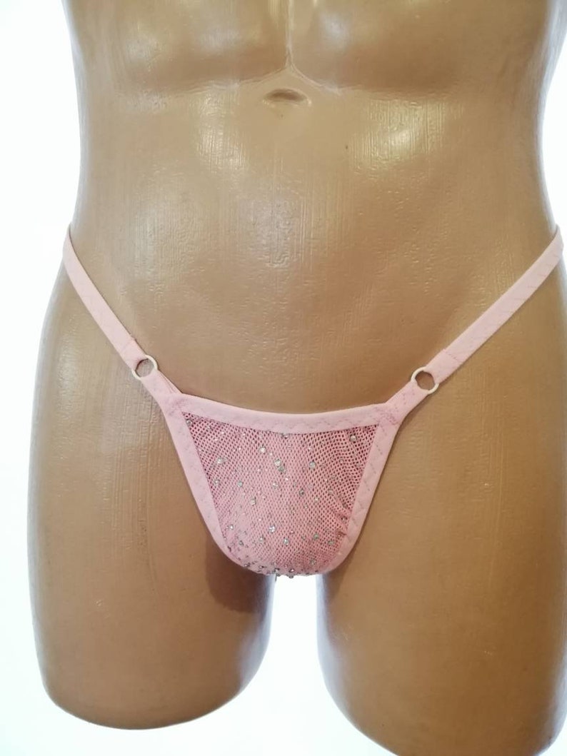 mesh lingerie, mesh underpants, pink panties, pink panties, pink mesh panties, handmade panties image 10