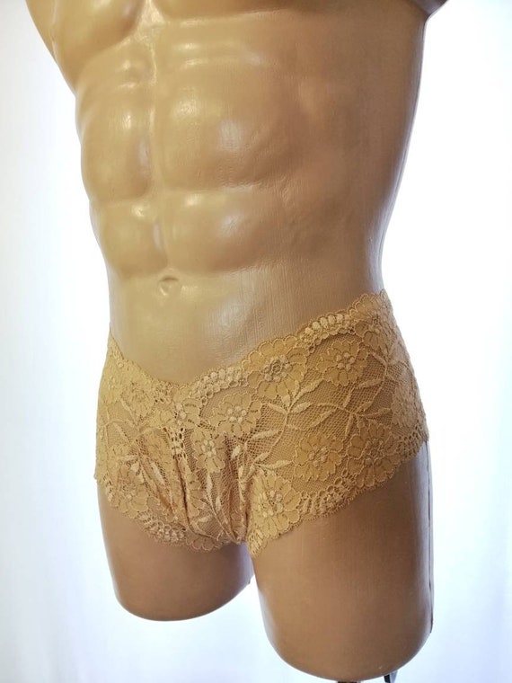 Lingerie homme Culotte homme Culotte dentelle homme Short dentelle homme Boxer dentelle Culotte homme faite a la main Etsy France