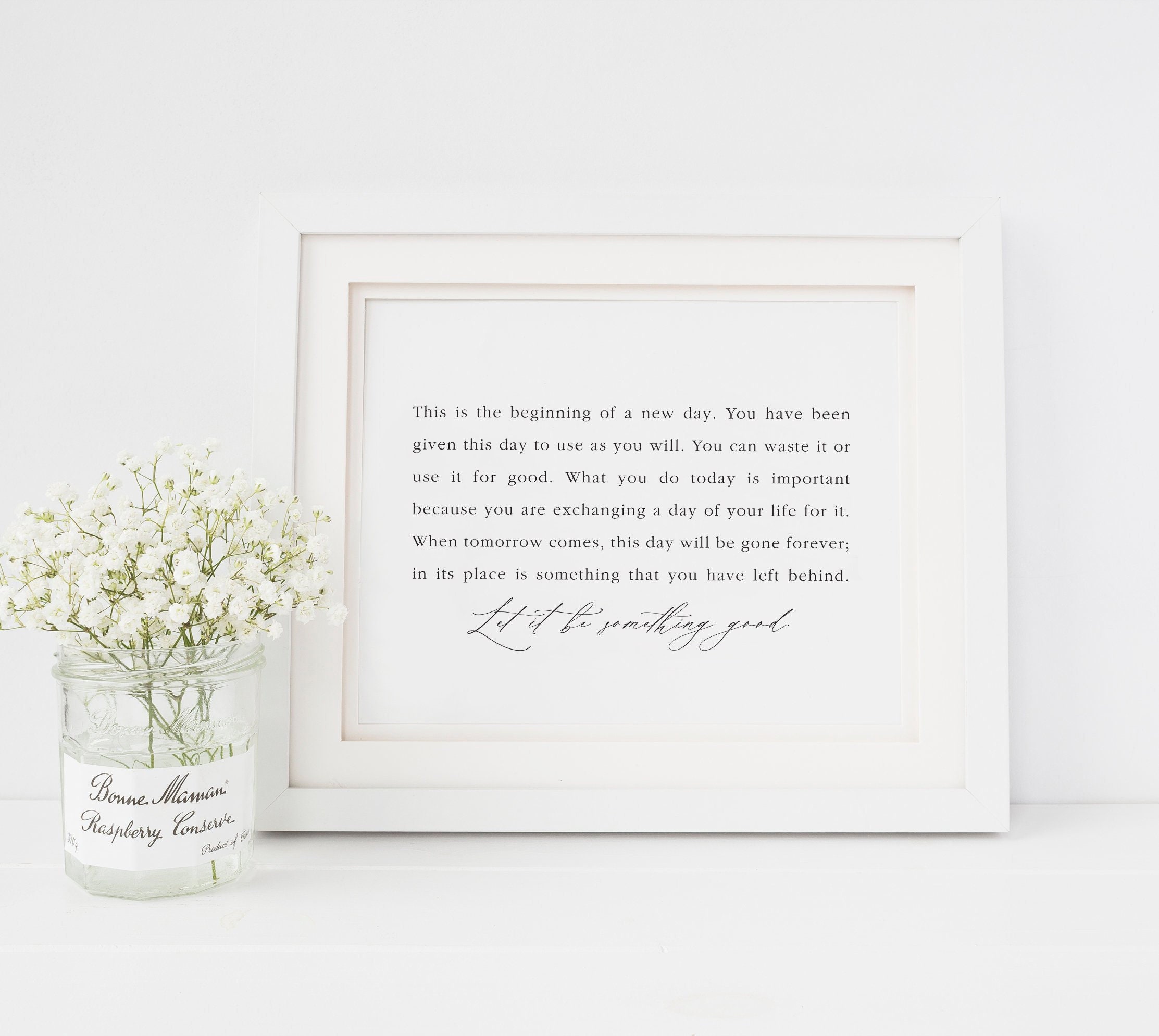 Beginning of a New Day Print Inspirational Quotes Etsy