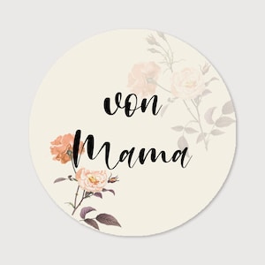 Exklusive Sticker/Aufkleber in verschiedenen Designs zum selbst beschriften, DIY, 50 mm Durchmesser --- Design 12 --- ABVERKAUF