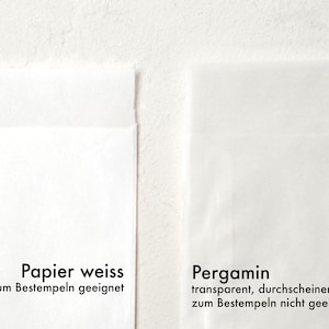 25 100 Mini Papiertüten, in Kraftpapier braun, Pergamin oder weiß, 6x9cm / Freudentränen / Geschenktüten / Blumensamen / Taschentücher imagem 10