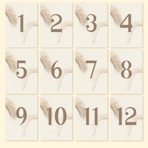 Exklusive Tischnummern, beidseitig bedruckt, in A 6 / Hochzeit / Gala / Hotel / Events --- Design No. 49