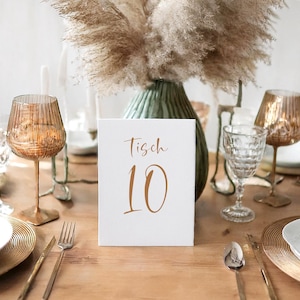 Autocollants en vinyle pour numéros de table - table de mariage - DIY - dans de nombreuses couleurs et quatre tailles différentes - police 10 - PAR PIÈCE