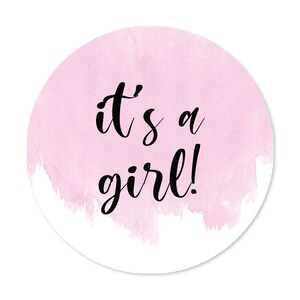 Exklusive Sticker/Aufkleber in verschiedenen Designs zum selbst beschriften, DIY, 50 mm Durchmesser --- Design 1 pink