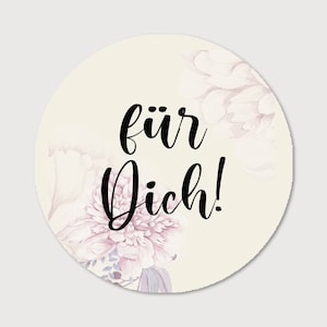 Exklusive Sticker/Aufkleber in verschiedenen Designs zum selbst beschriften, DIY, 50 mm Durchmesser --- Design 76 --- ABVERKAUF