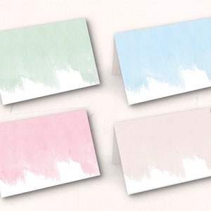 Exklusive Tischkarten / Platzkarten / Namenskarten für Hochzeit, Taufe, Kommunion, etc. zum selbst beschriften - DIY --- Design No. 01