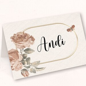 Cartões de lugar / cartões de visita / cartões de visita exclusivos para casamentos, baptizados, comunhões, etc. para escrever em si - desenho nº. 20 --- VENDAS