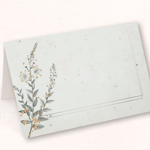 Cartões de lugar exclusivos/cartões de lugar/cartões de visita para casamentos, baptizados, comunhões, etc. para escrever em si mesmo - desenho nº. 16B - VENDAS