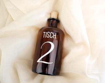 Naklejki winylowe na numery stołów - stół weselny - DIY - w wielu kolorach - 8 cm - czcionka 3 -