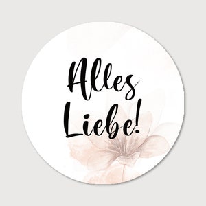 Exklusive Sticker/Aufkleber in verschiedenen Designs zum selbst beschriften, DIY, 50 mm Durchmesser --- Design 19 --- ABVERKAUF