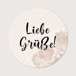 Exklusive Sticker/Aufkleber in verschiedenen Designs zum selbst beschriften, DIY, 50 mm Durchmesser --- Design 20 A --- ABVERKAUF