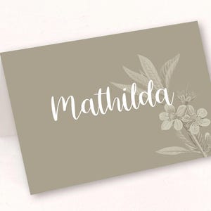 Coloque cartões / cartões de lugar / cartões de visita para casamentos, Greenery Eucalyptus para escrever em você mesmo - DIY - Design 56 --- VENDAS