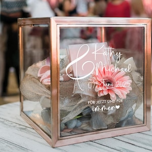 Personalisierter Rub-on Sticker - Vinylaufkleber für Kartenbox/Glückwunschkarten/Gewächshaus - in vielen Farben und Größen - DIY - Stil 2