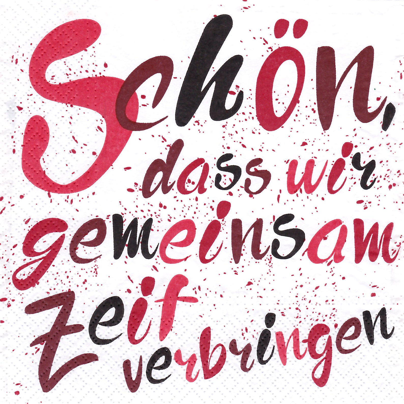 20 Servietten / Schön dass wir zusammen sind / in drei Etsy.de