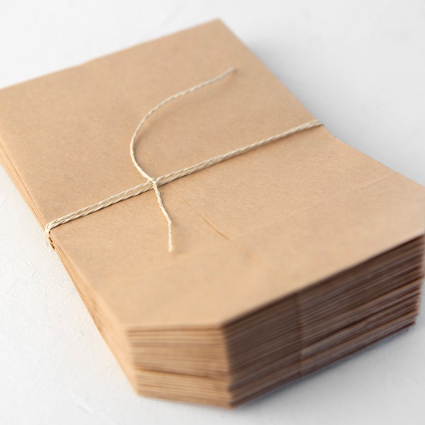 25 sacs en papier kraft marron - 14 x 22 cm - VENTE