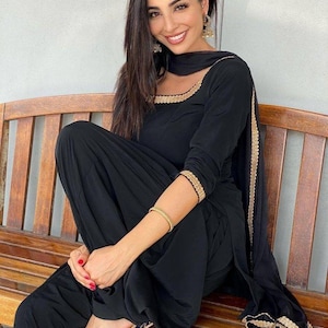 Pure silk salwar kameez designer sharara dress party wear long kurti a line suit punjabi suit ethnic wear eid dress for girls