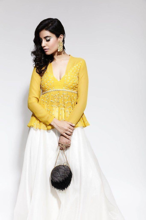 embroidered peplum dress PatBO Gal Embroidery Peplum Maxi Dress