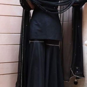 Crepe Silk Garara: Custom Muslim Wedding Outfit