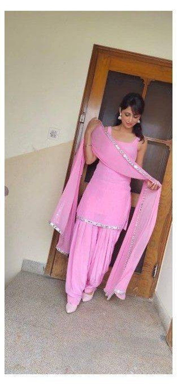 Buy DnVeens Women's Pink Cotton Embroidered Fancy Salwar Suit Dress  Material (MDLAADO7211, Free Size) at Amazon.in