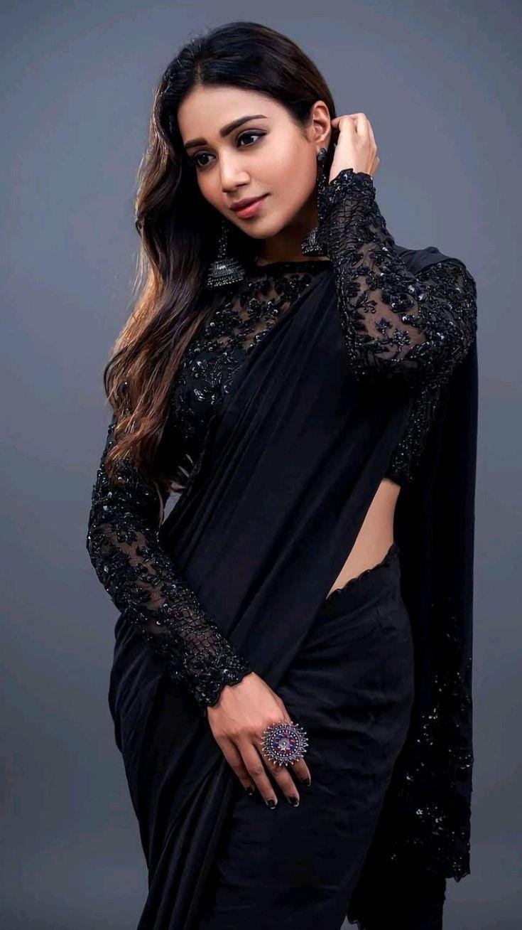Saree Blouse Black Long Sleeves New Zealand