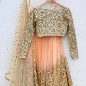 Fully stitched Indian bridal  beautiful lehenga choli designer lehenga choli crop top lehenga saree blouse available in custom colors