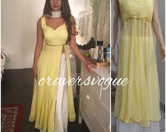 Bollywood style kurta with flared plazzo/indian salwar suit/ party wear dress custom to order indo western outfit celebrity style outfit