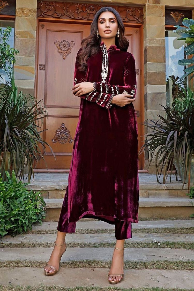 Buy Stylish Velvet Kurtis Collection At Best Prices Online