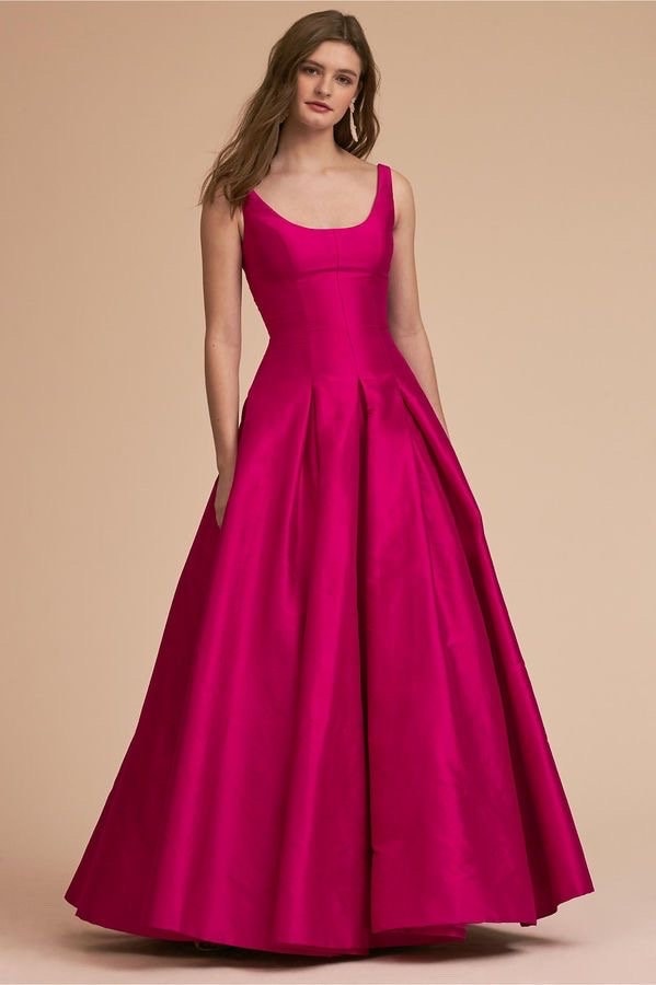 strapless open back dress Pleated Dress | Wedding Guest Dress main image 0