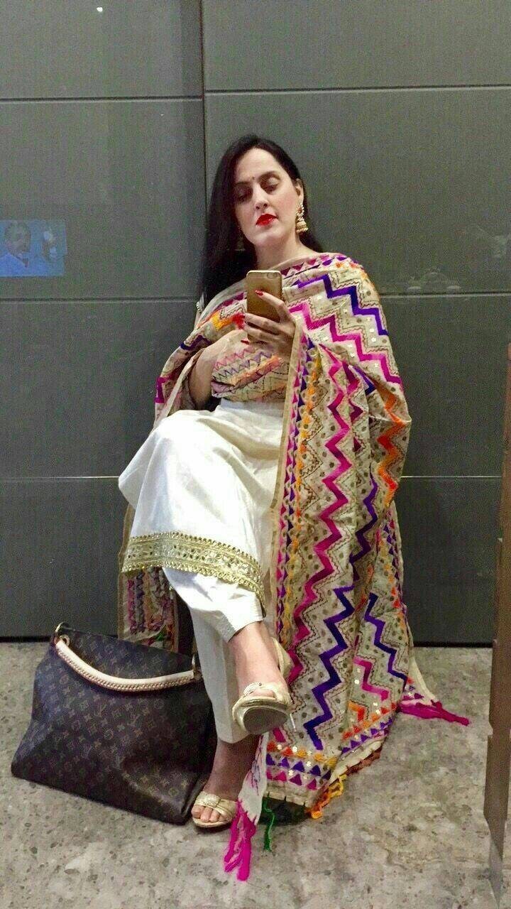 new phulkari suit design